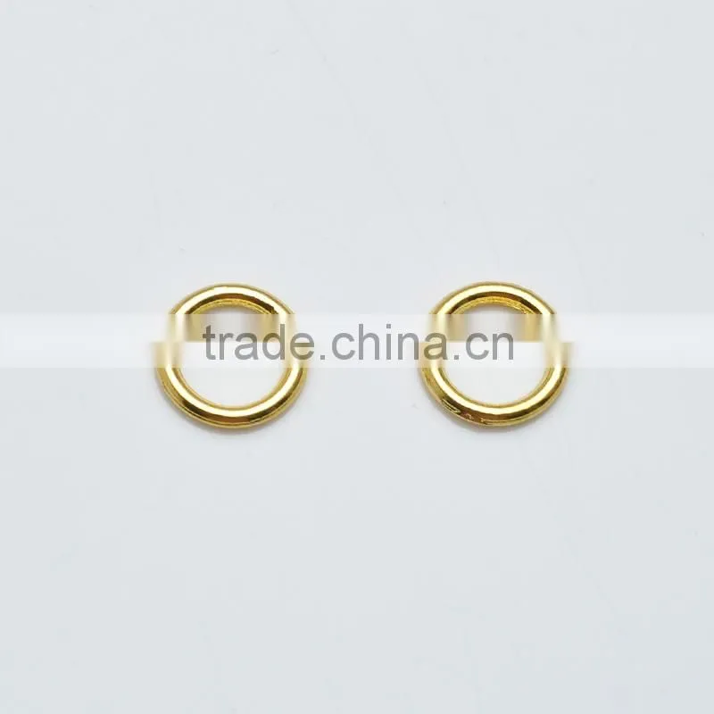 Wholesale 6mm Gold Plated Alloy Closed Jump Rings Charm Connector Jewellery Making Jewelry Findings Charm Bracelet Making