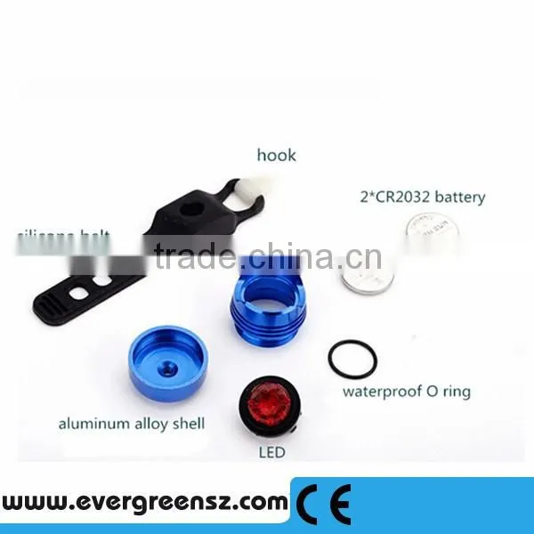 LED Tail light Safety Warning Helmet Red Flash Light 3 Modes wholesale bike lamp
