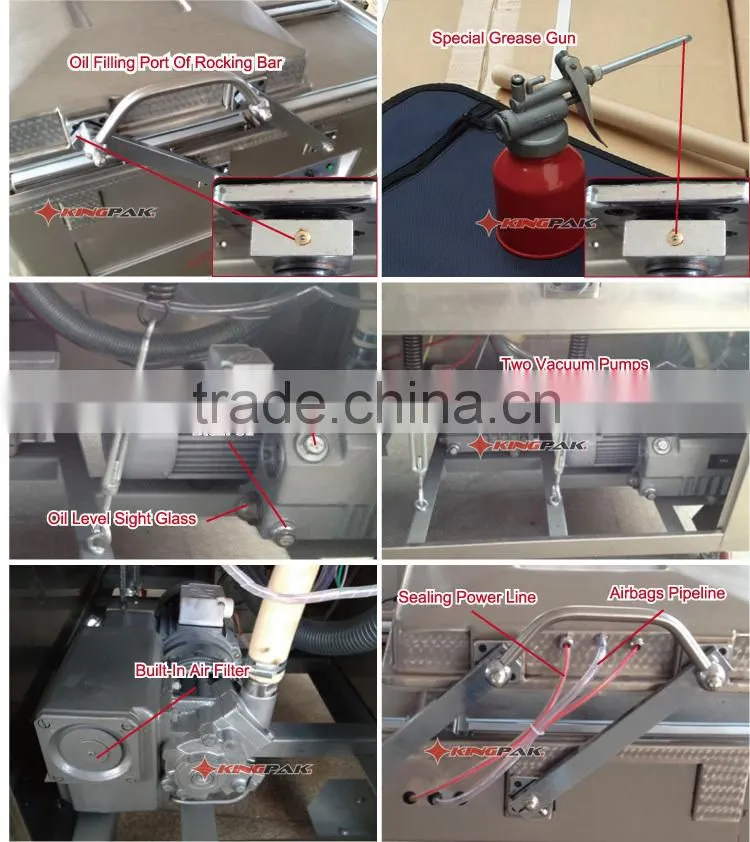 DZ500/2SBII Double Chamber Meat And Chicken Vacuum Packing Machine