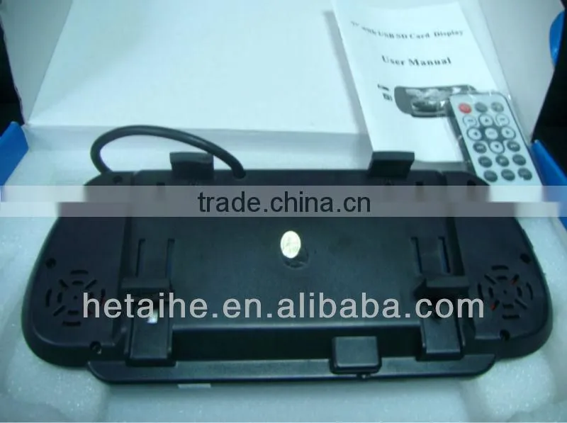 2013 hot selling 7inch car rear view Mirror monitor