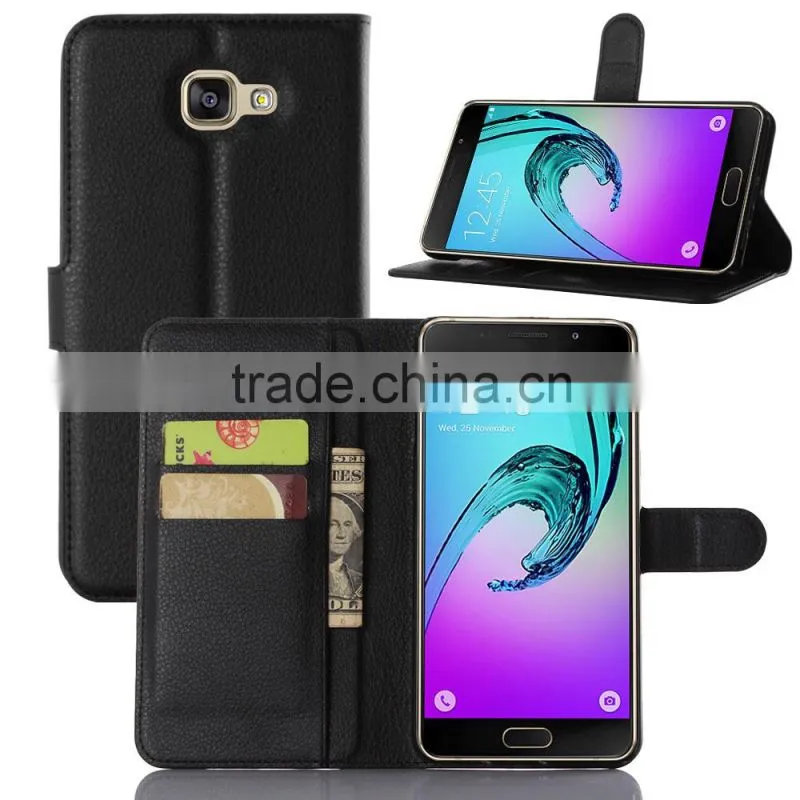 High Quality Leather Holster Card Wallet Folio Stand Flip Case Cover for Samsung GALAXY A9