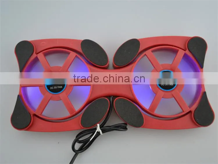 Multi-purpose mini air cooler notebook laptop cooiing pad with USB cable
