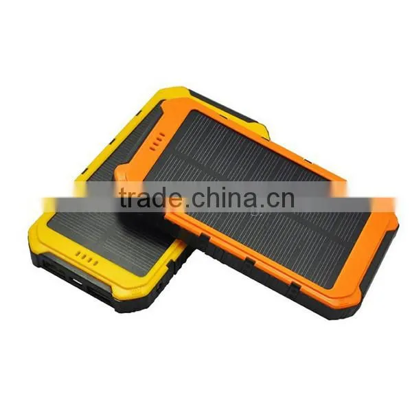 6000mAh Dual USB Solar Power Bank With LED Torch Light