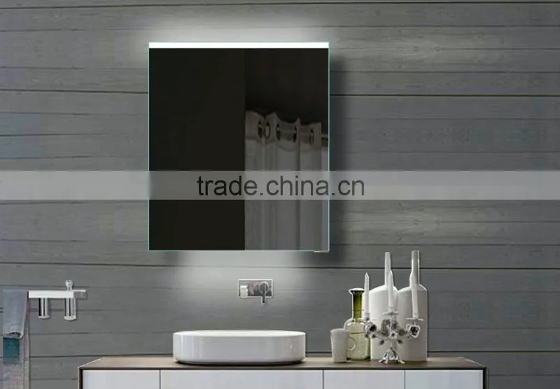 Engineering project LED bathroom mirror with backlights and glass storege cabinet