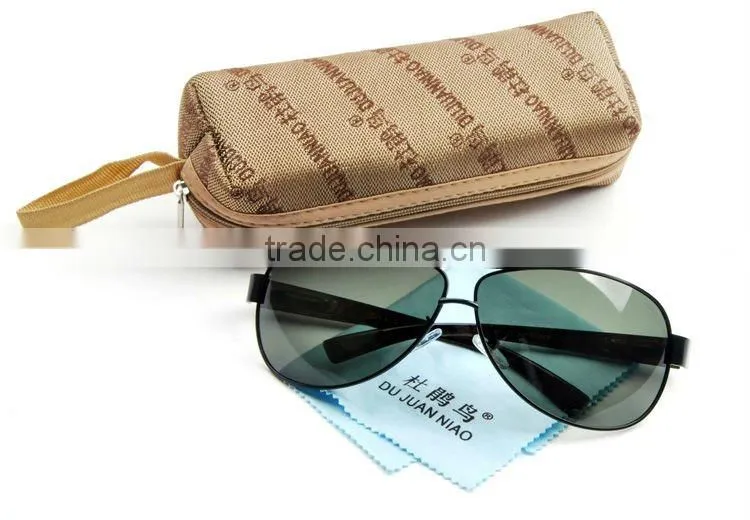 Metal nice men's polit sunglasses with wide arms