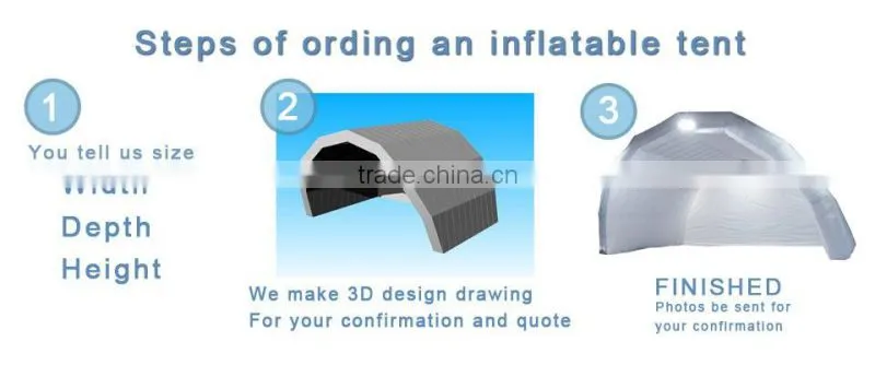 8m dia giant Inflatable igloo tent 8m inflatable marquee