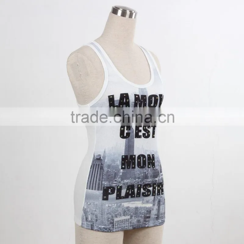 F5S15094 Tank Top Women Fitness Latest Design