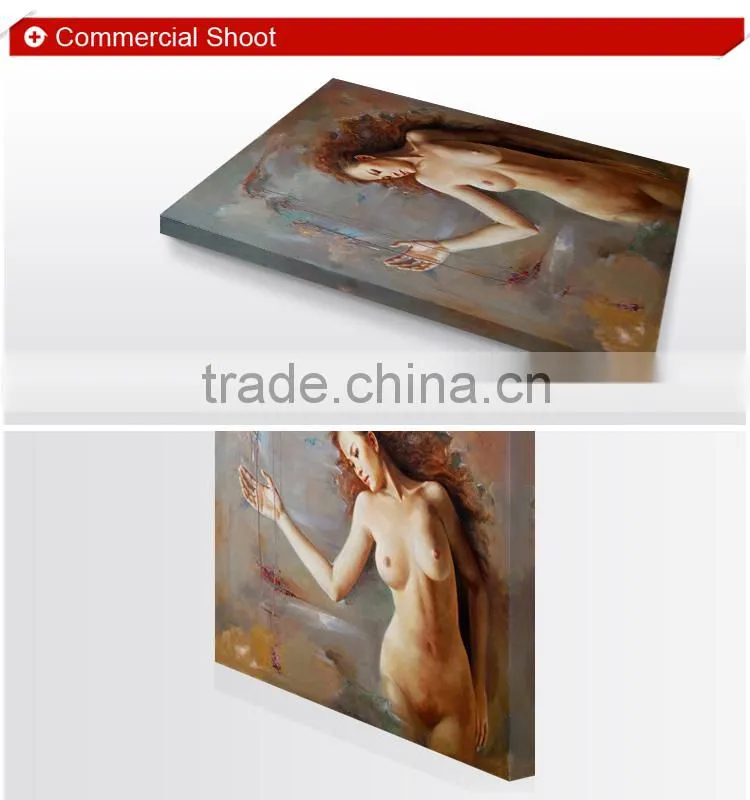 Decorative sexy girl nude boby picture oil painting