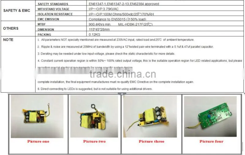 Constant Current Led Power Supply Switching For Led Bulb Driver 30W 700MA
