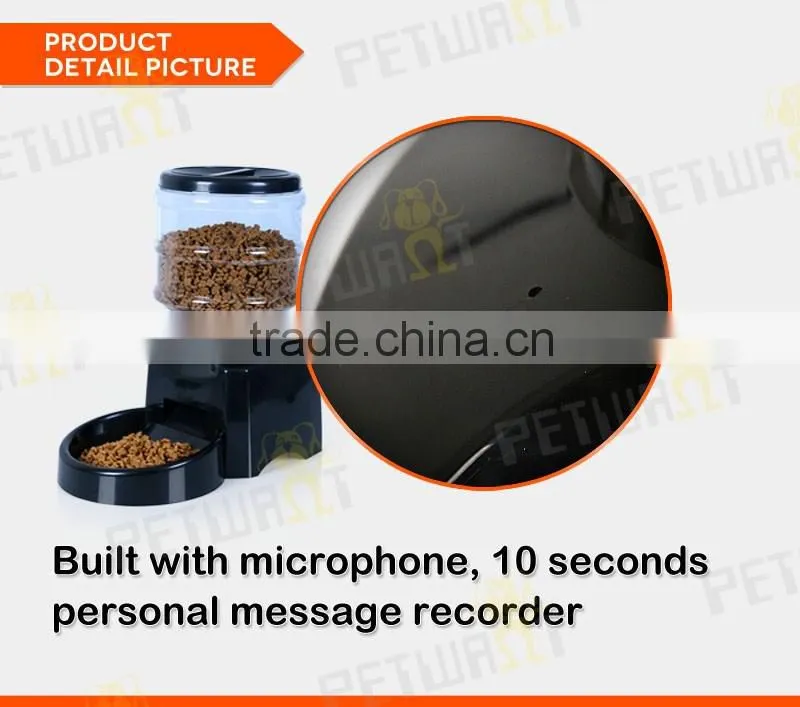 5.4L medium capacity battery operated smart pet feeder automatic