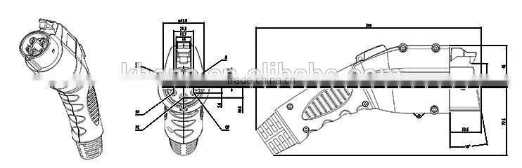 high quality SAE J1772 Plug Holders /J1772 Holster EVSE Secure Dock