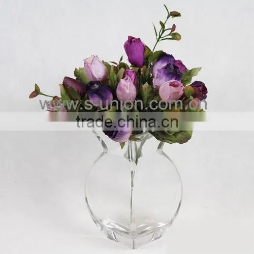 Decorative glass table vase