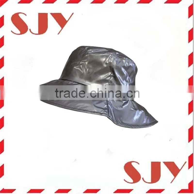 Waterproof Folding Crushable Bucket Style Rain Cap Hat