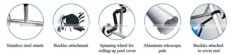 Factory Price Hot selling Swimming Pool Cover Reel Stainless Steel Inground Solar Cover
