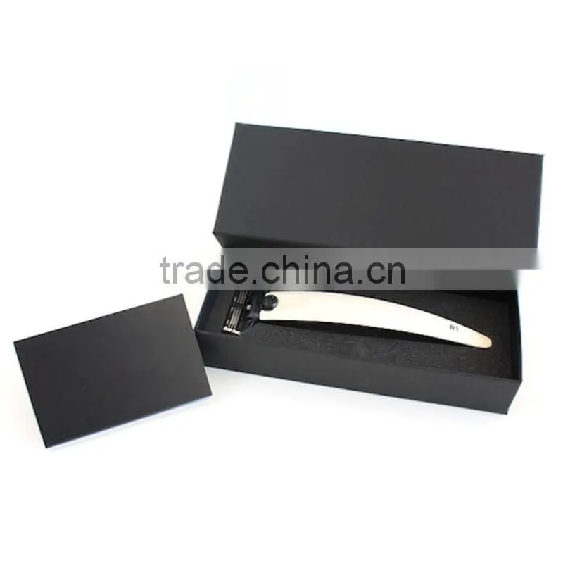 Luxury custom made Shaving Brush and razor stand packaging box