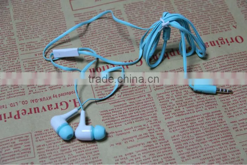 E004 High quality In-Ear Stereo Headset Earbuds mobile Earphone for Samsung earphones Galaxy S5 S4 S3 S2 Note 2 3 with mic