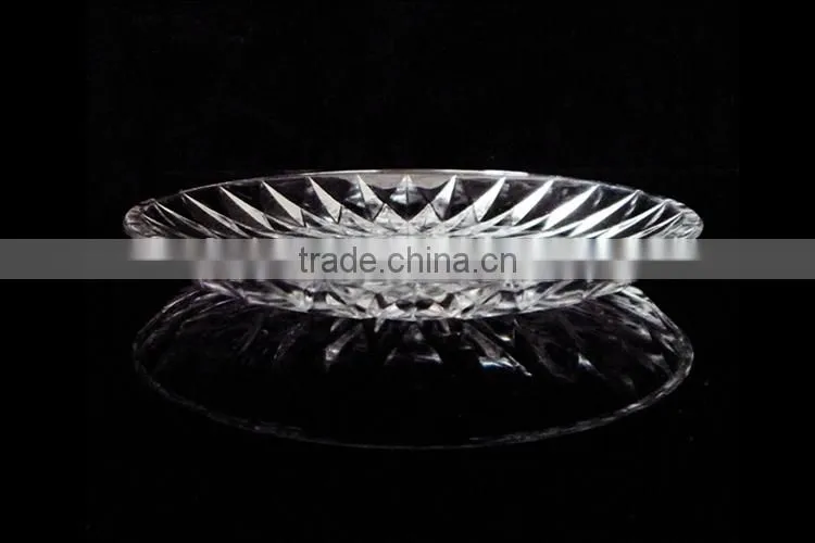 glass charger plates wholesale with diamond design