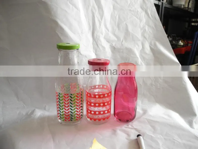 1000ML glass screw cap milk bottle