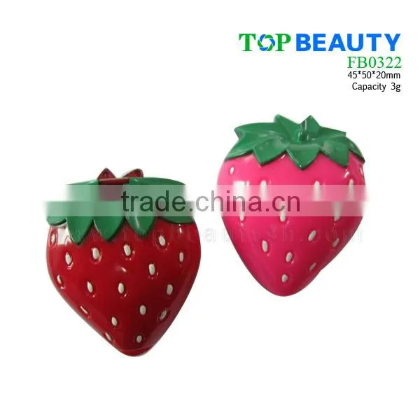 FB0322-2 strawberry shape organic lip balm