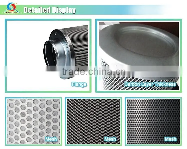 Hydroponic Grow System Carbon Air Filter/activated carbon air filter with high quality