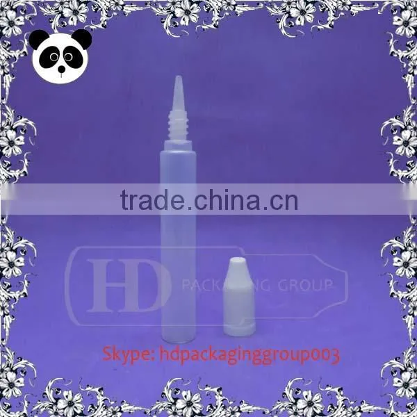 Hot sale pe eliquids bottles empty plastic bottle childproof cap label shrink wrap pen bottle