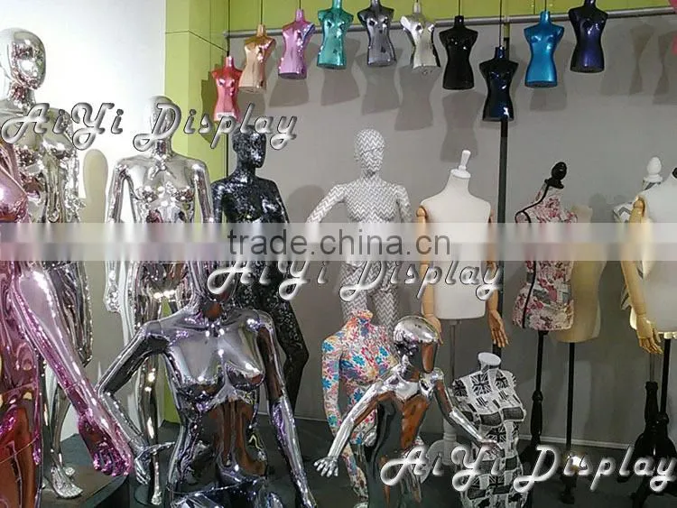 Female Dress Flesh Tone Plastic Mannequin Full Body Form