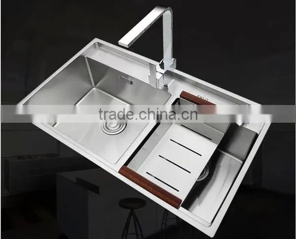 Family Kitchen Bar Double Bowl Kitchen Sink_Stainless Steel Kitchen Sink Hot Selling North American Market