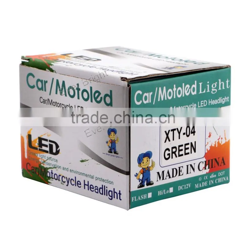 New !!! Waterproof rate IP 67 Motorcycle car Headlight white light Two Types 9-16V DC 12w LED work light+ Angel eyes