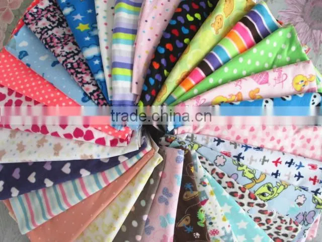 Cartoon Printing Microfiber Polar Fleece with antipilling Fabric Baby Blanket
