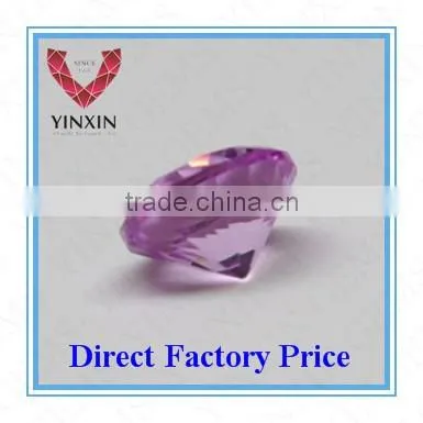 Fashion Shining Synthetic Ruby#1.5 Pink Ruby Round Shape 2.25mm Corundum