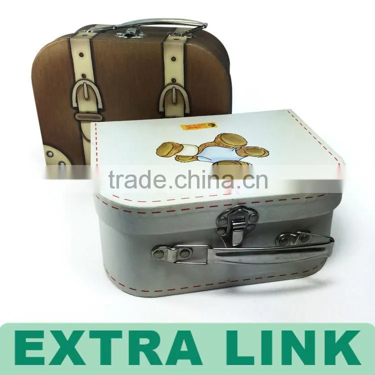 ALibaba China Supplier New Product Cheap metal handle Cardboard paper Suitcase