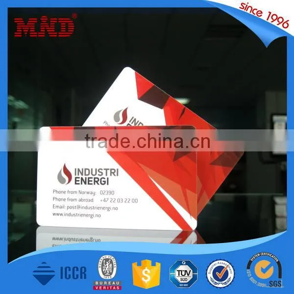 MDP326 Low Cost PVC Plastic HF MF Classic 1K RFID Card, Business ID Card
