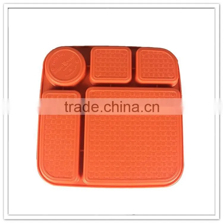 FDA/SGS/EU pass 100% melamine divided lunch tray