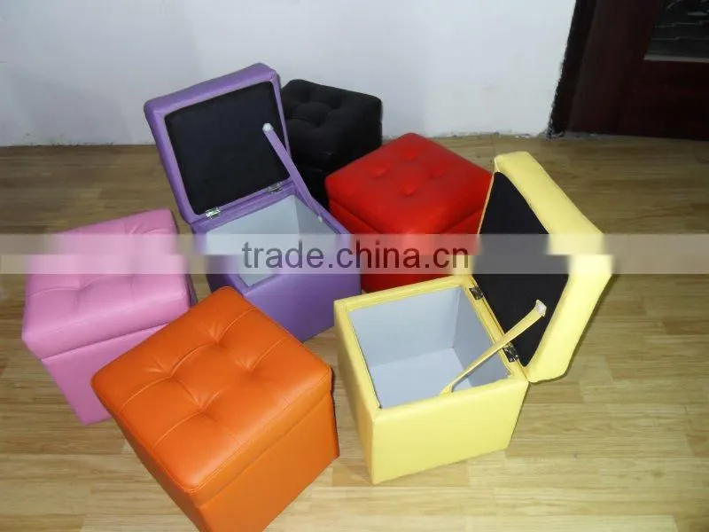 fashionable storage square chair