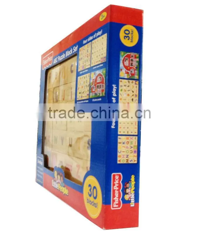 wood puzzle paper packaging boxes