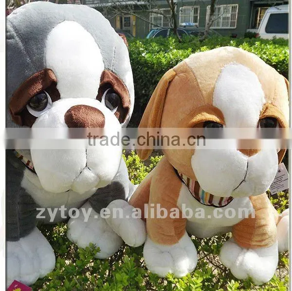 cute custom plush stuffed life size dog statues