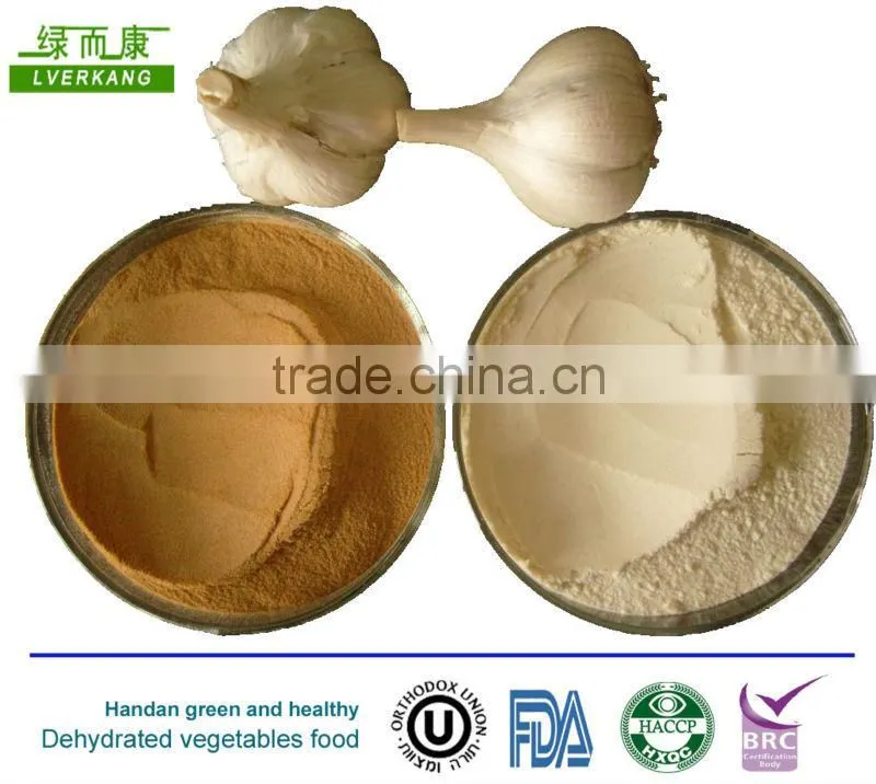 China Milk white dried garlic powders from Yongnian, prices of garlic powder