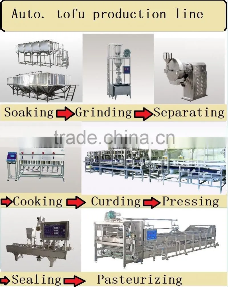 LUOKE/European CE/Customized full automatic Momen tofu production line