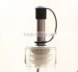 Glass oil vinegar bottle with metal coat pourer 5 colors