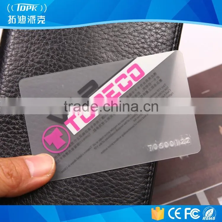 making pvc transparent card with magnetic stripe