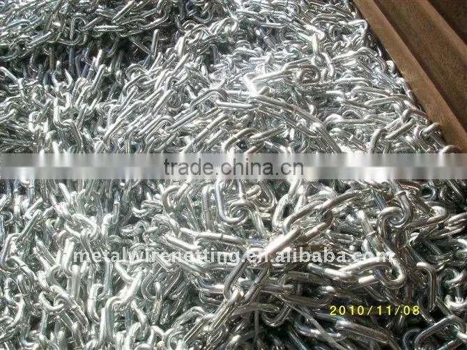 produce electric galvanized link chain (in stock)