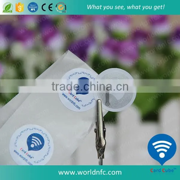 High Temperature Resistant MF Classic 1K PET Waterproof RFID Sticker