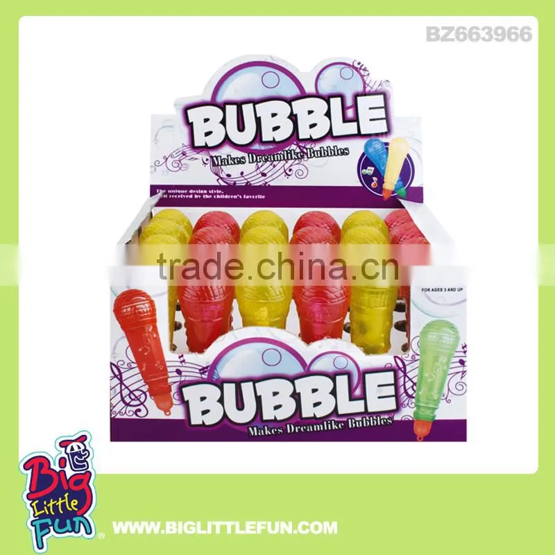 Kids toy microphone shape bubble toys