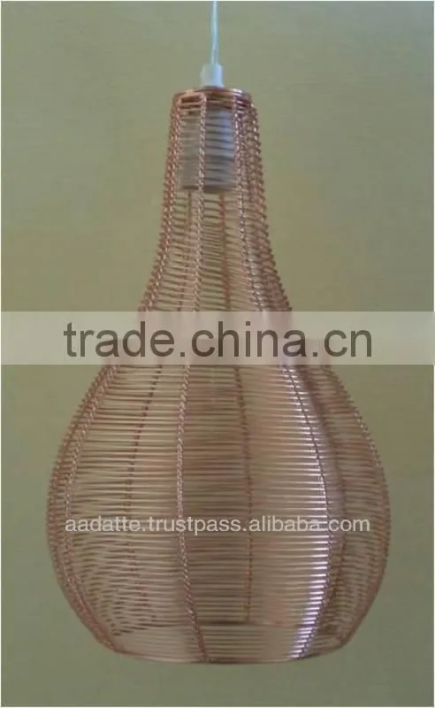 Cone style beautiful crystal pendant light