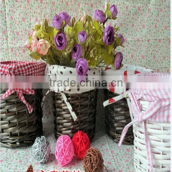 New Style Best Quality white flower basket wholesale