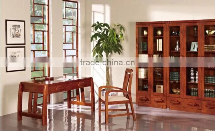Simple Modern Rubber Wooden Computer Desk for Studying
