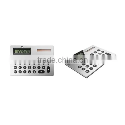 Feature promotional solar calculator with 8 digits size A4 in cardboard box
