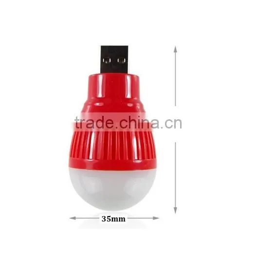 Portable Computer Laptop PC Desk Reading Lamp Mini USB Light Bulb