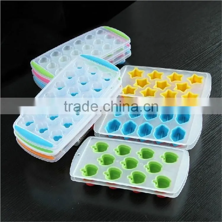cute design food grade silicone ice cube tray and cake molds
