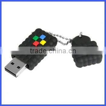 Hotselling silicone USB keychain
